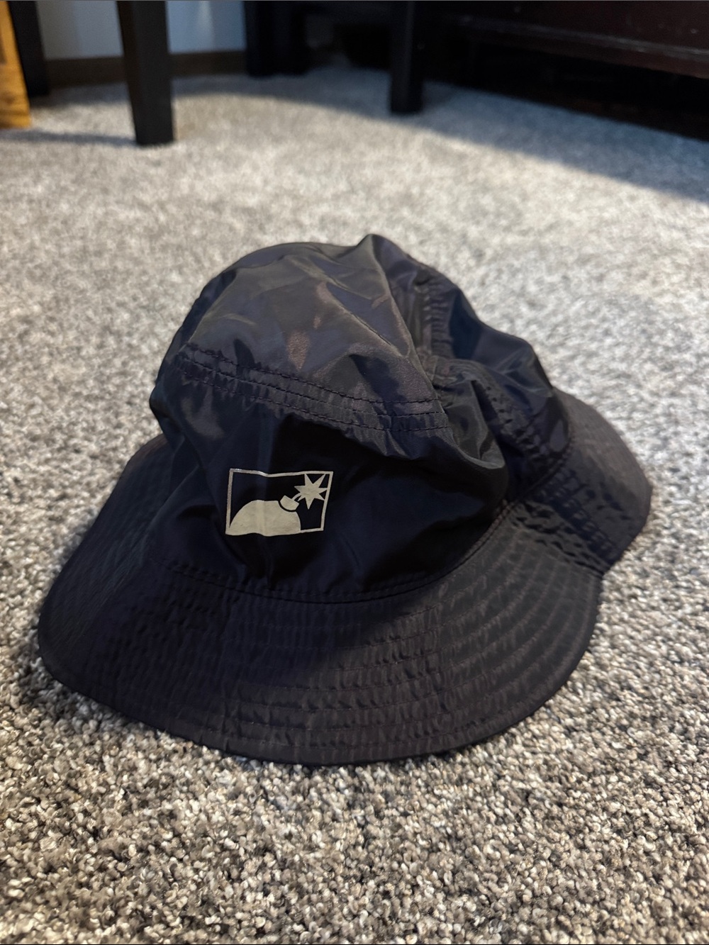 The Hundreds Black Bucket Hat with Silver Star Logo